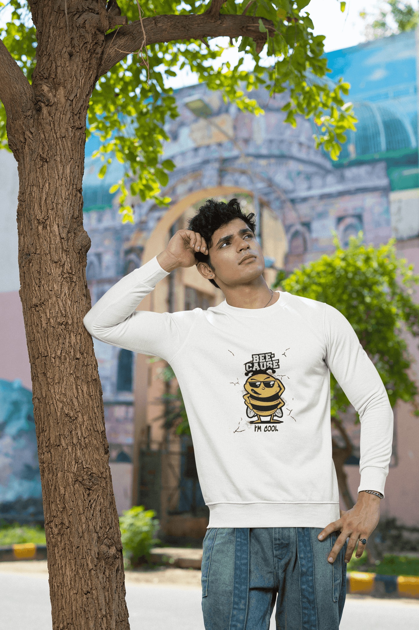 Bee-Cause I'm Cool Sweatshirt