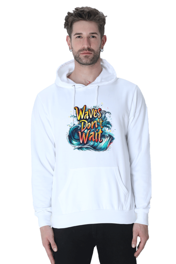 Waves Don't Wait Hooded Sweatshirt