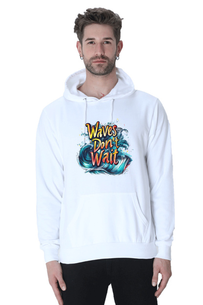 Waves Don't Wait Hooded Sweatshirt