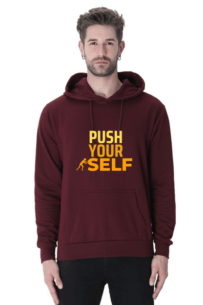 Push Yourself Unisex Hooded Sweatshirt