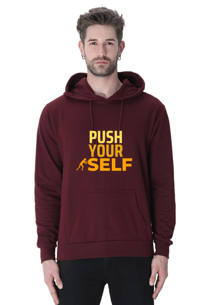 Push Yourself Unisex Hooded Sweatshirt