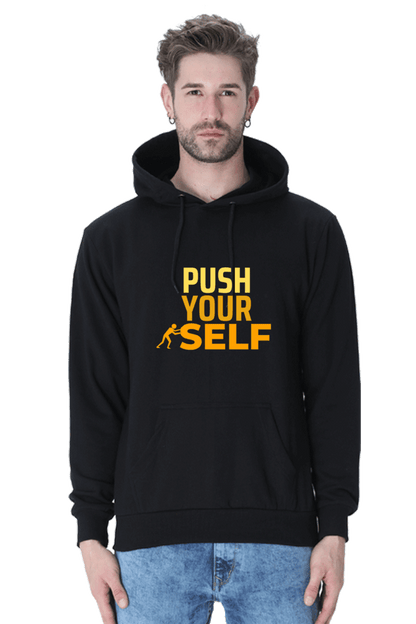 Push Yourself Unisex Hooded Sweatshirt