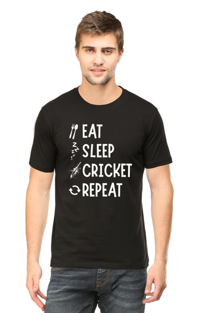 Eat Sleep Cricket 2 - Unisex Tshirt