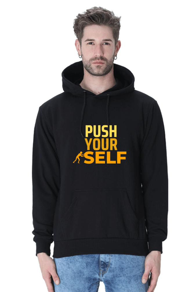 Push Yourself Unisex Hooded Sweatshirt
