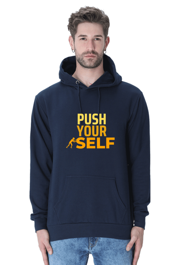 Push Yourself Unisex Hooded Sweatshirt