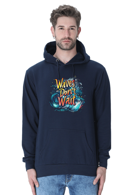 Waves Don't Wait Hooded Sweatshirt