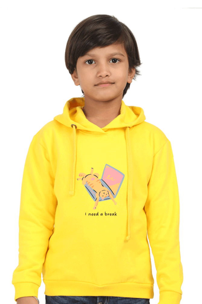 I Need a Break Kids Hooded Sweatshirts