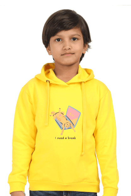 I Need a Break Kids Hooded Sweatshirts