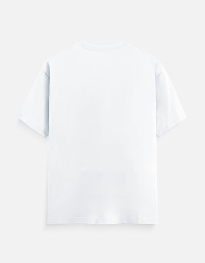 080 Bengaluru regular fit T-shirt in White – plain back view, Bonzo Peter's