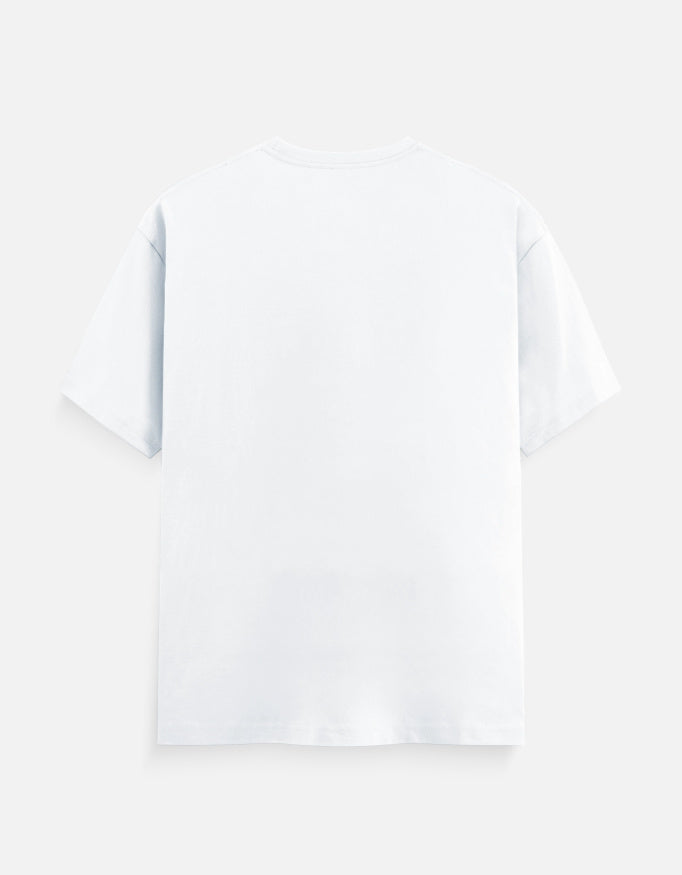022 Mumbai regular fit T-shirt in White – plain back view, Bonzo Peter's