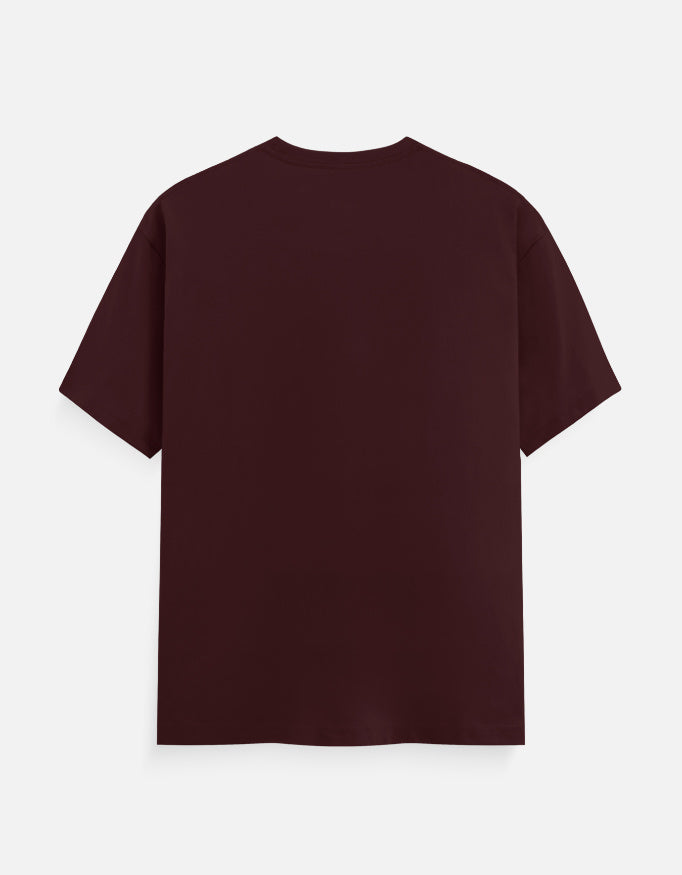 Ye Dosti Hum Nahi Todenge unisex T-shirt in Maroon – plain back view, Bonzo Peter's