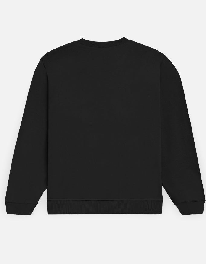 Ye Dosti Hum Nahi Todenge sweatshirt in Black – plain back view, Bonzo Peter's