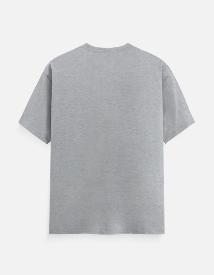 Ye Dosti Hum Nahi Todenge unisex T-shirt in Grey Melange – plain back view, Bonzo Peter's
