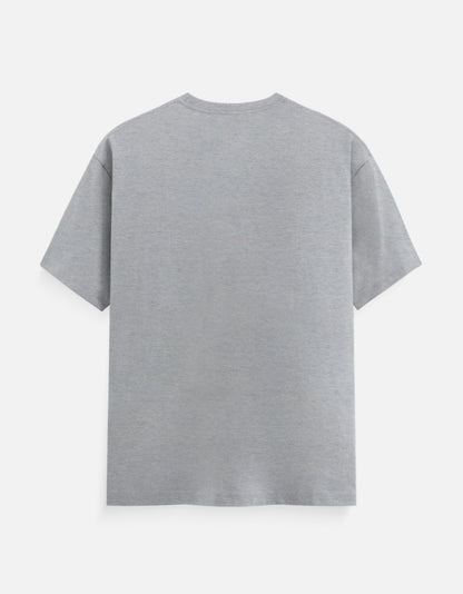 Ye Dosti Hum Nahi Todenge unisex T-shirt in Grey Melange – plain back view, Bonzo Peter's