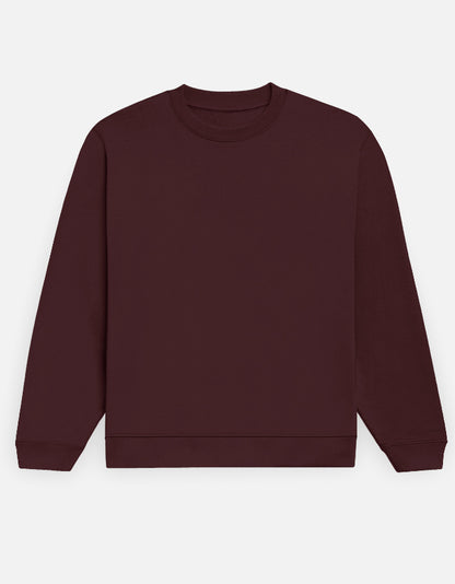 Ken Kaneki sweatshirt in Maroon – plain front view, Bonzo Peter's
