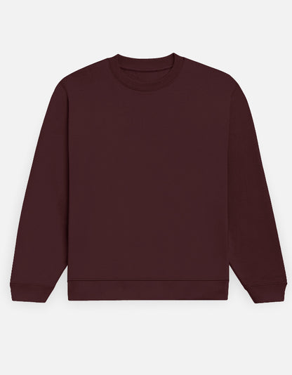 Satoru Gojo sweatshirt in Maroon – plain front view, Bonzo Peter's