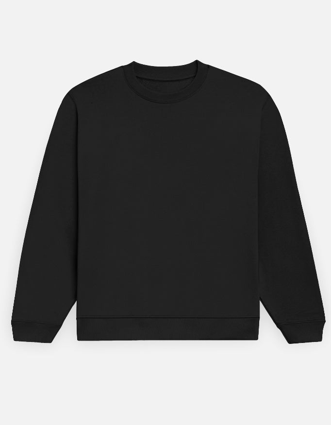 Satoru Gojo sweatshirt in Black – plain front view, Bonzo Peter's