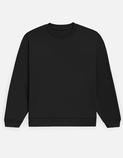 Satoru Gojo sweatshirt in Black – plain front view, Bonzo Peter's