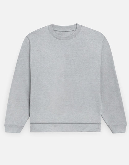 Beast Tiger sweatshirt in Grey Melange – plain front view, Bonzo Peter's