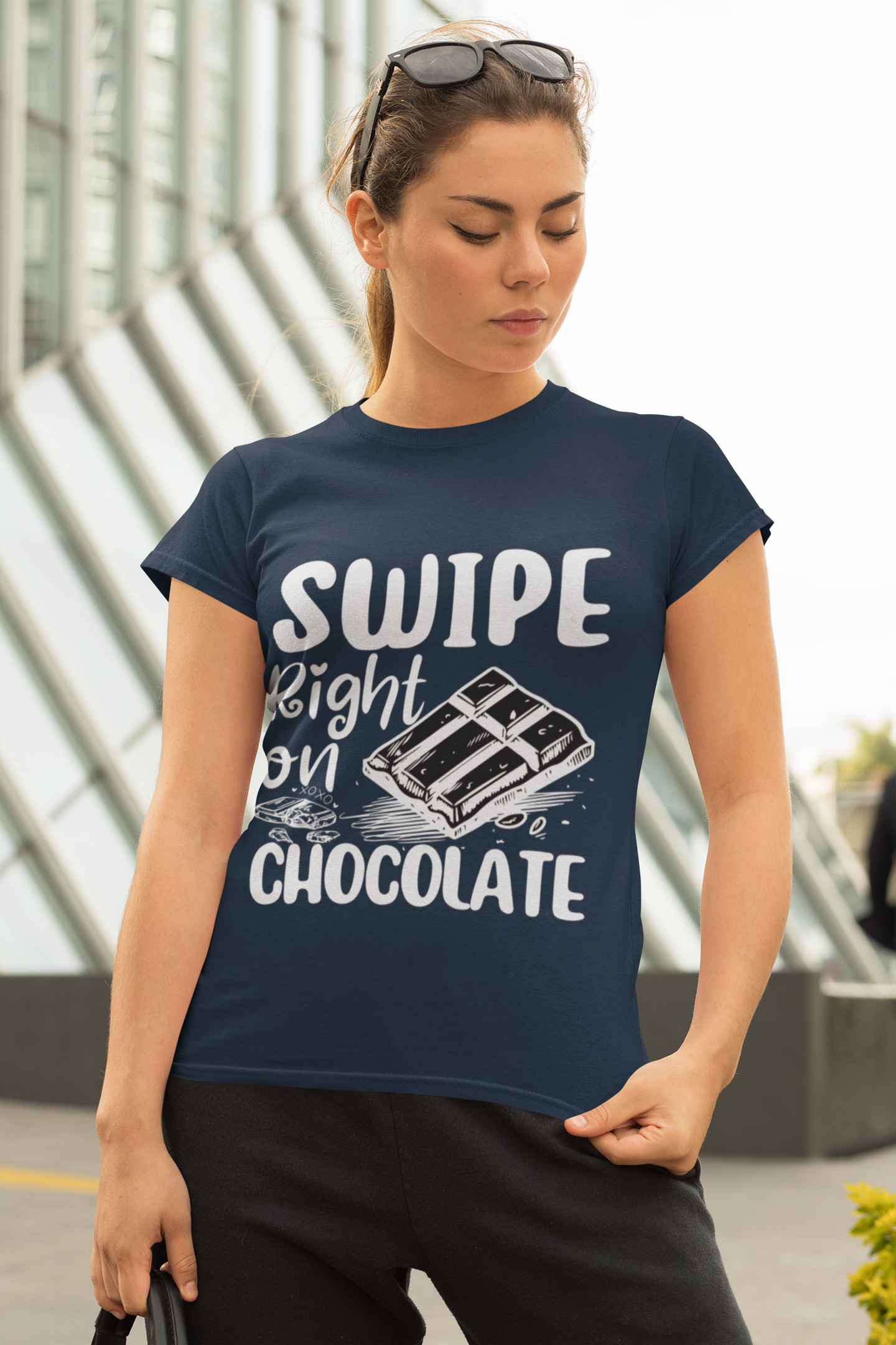 Dark Swipe Right Unisex Tshirt