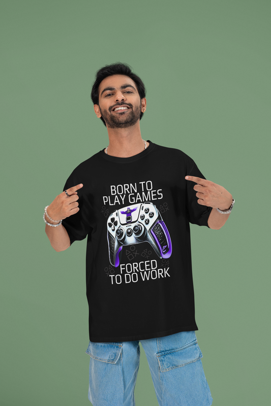 Born2Play Oversized Unisex Tshirt