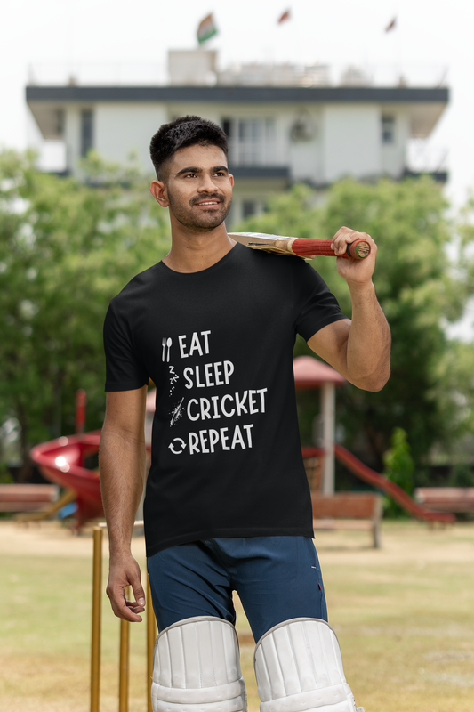 Eat Sleep Cricket 2 - Unisex Tshirt