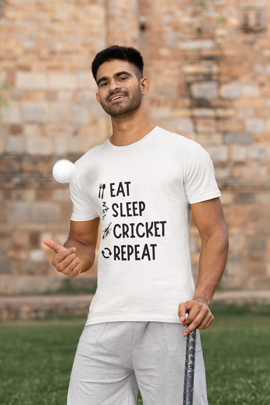 Eat Sleep Cricket - Unisex Tshirt