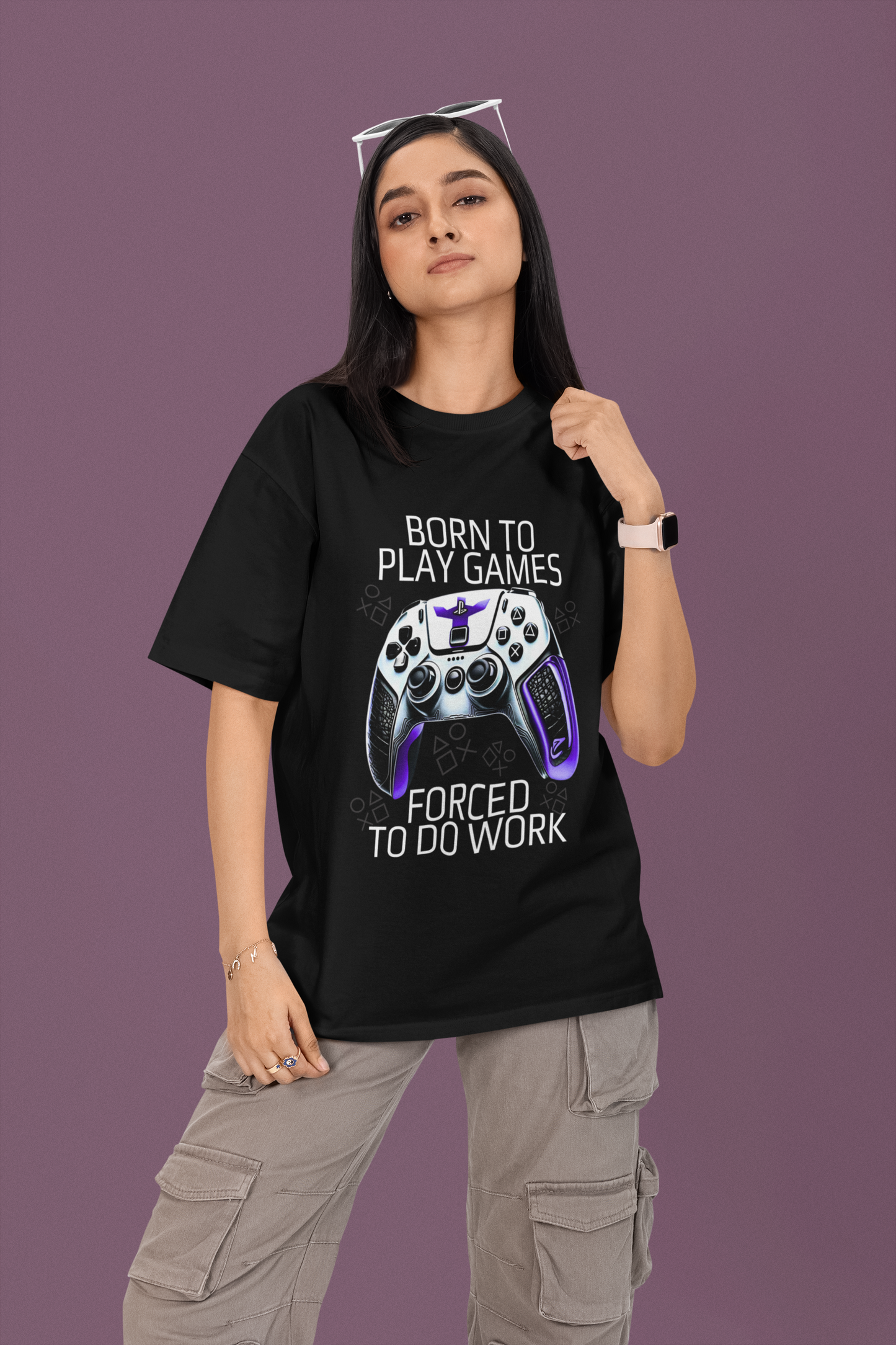Born2Play Oversized Unisex Tshirt