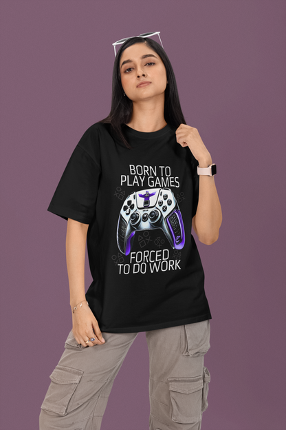 Born2Play Oversized Unisex Tshirt