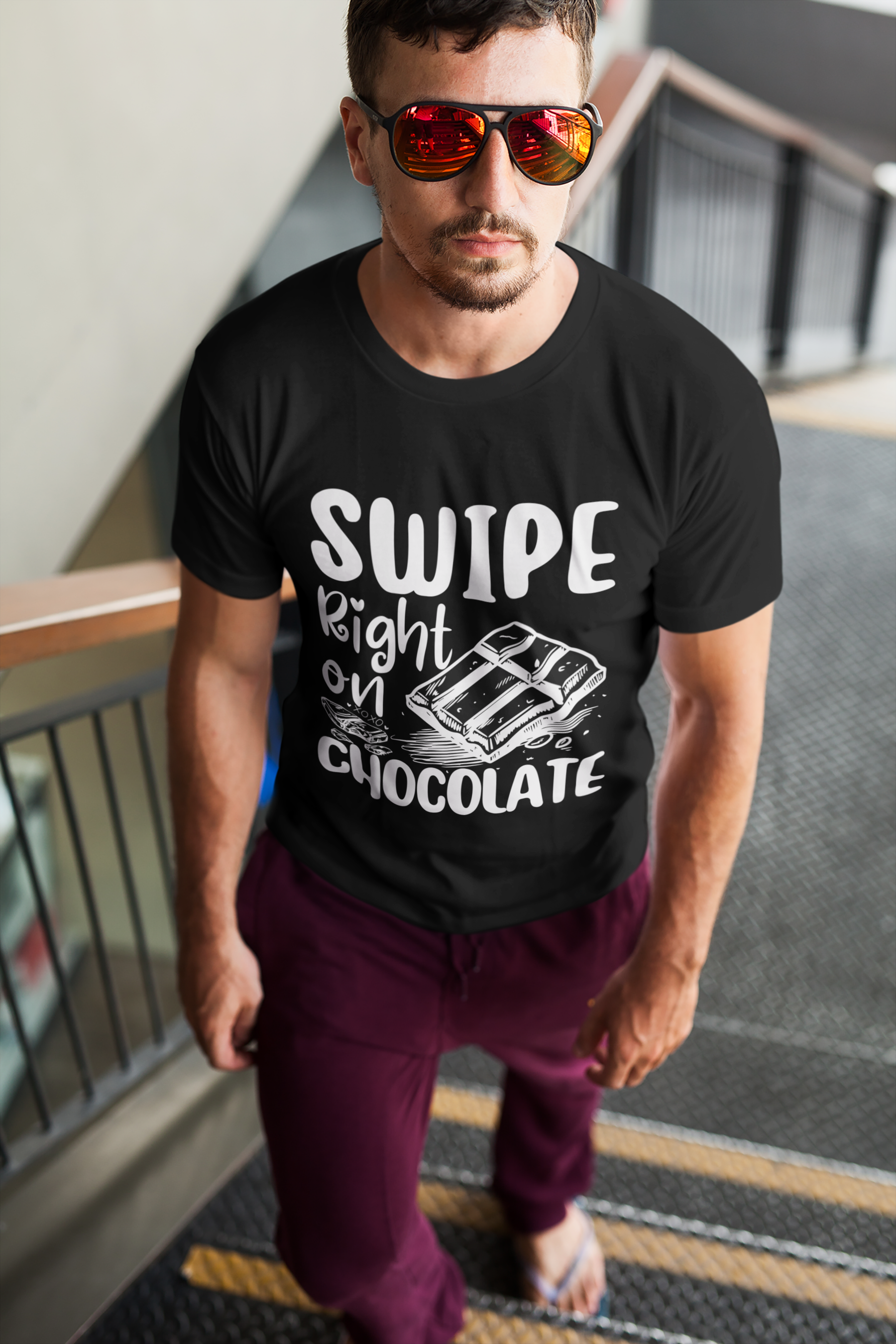 Dark Swipe Right Unisex Tshirt