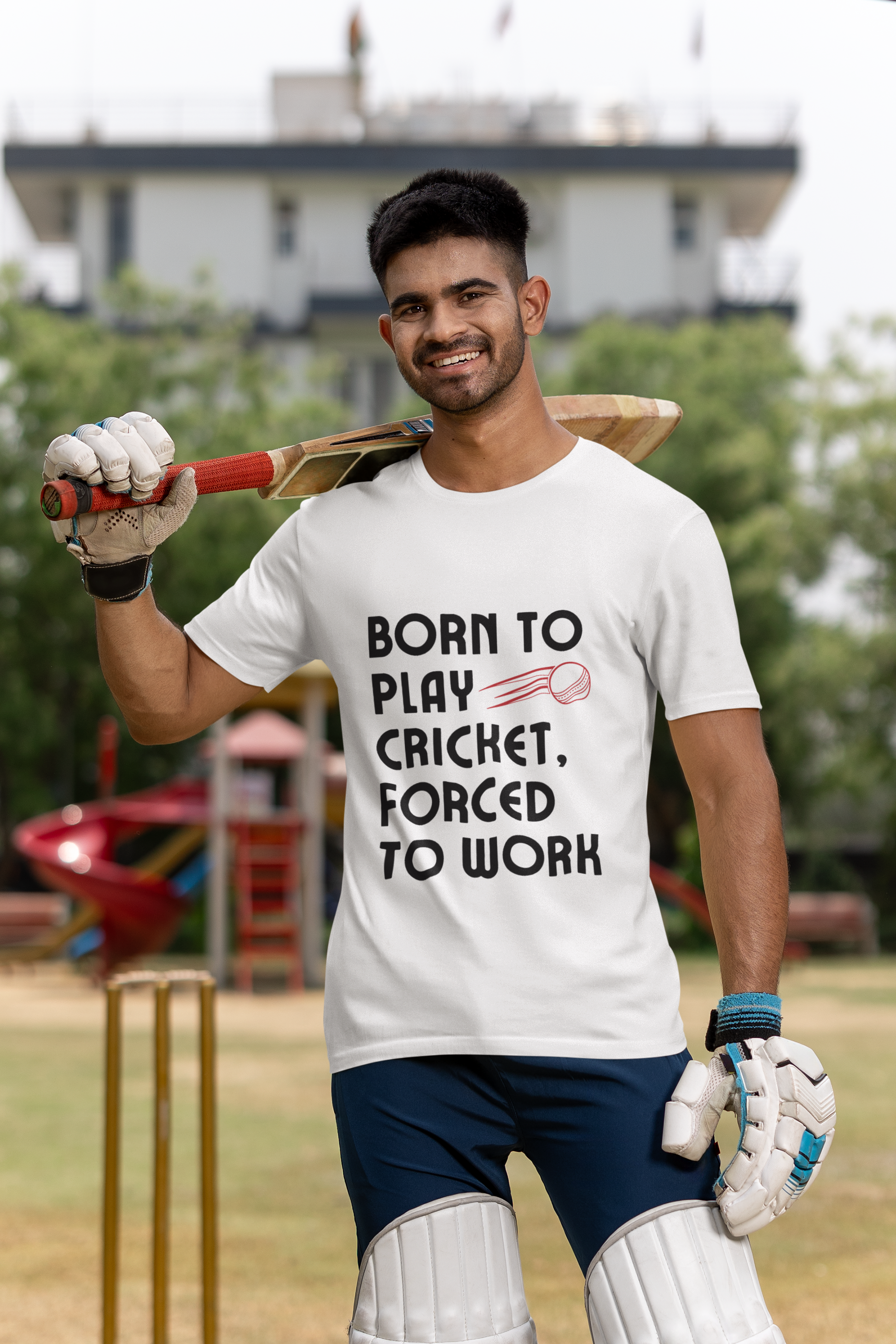Born to play Cricket Unisex Tshirt